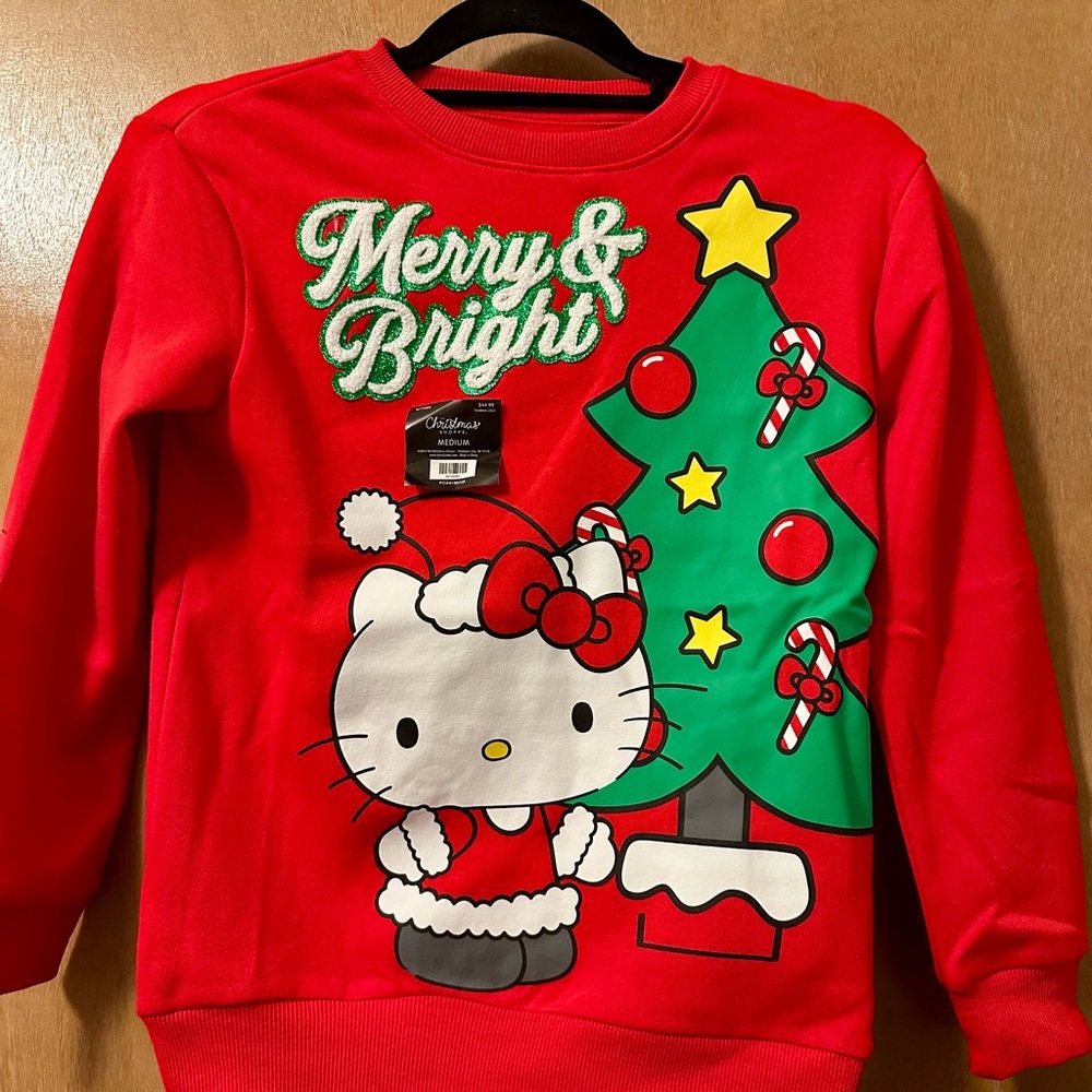 Red Hello Kitty Ugly Christmas Sweatshirt